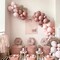 Blush Dusty Pink Balloon Garland Double Stuffed Baby Pink Balloon Latex Rose Pink Balloon Arch Kit Pastel Pink Balloon Set For Boho Wedding Baby Shower Princess Birthday Party Bridal Shower Decoration